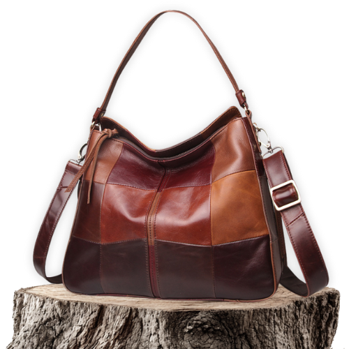 Ada™ | Colorblock Leather Shoulder Bag