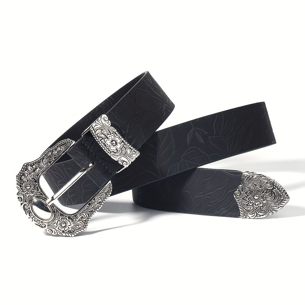 Patricia™ | Carved Square Buckle Belt