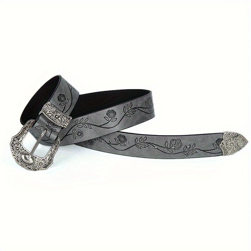 Patricia™ | Carved Square Buckle Belt