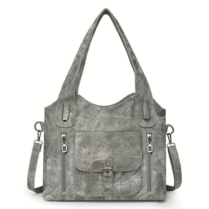 Pearl™ | Retro Leather Tote Bag