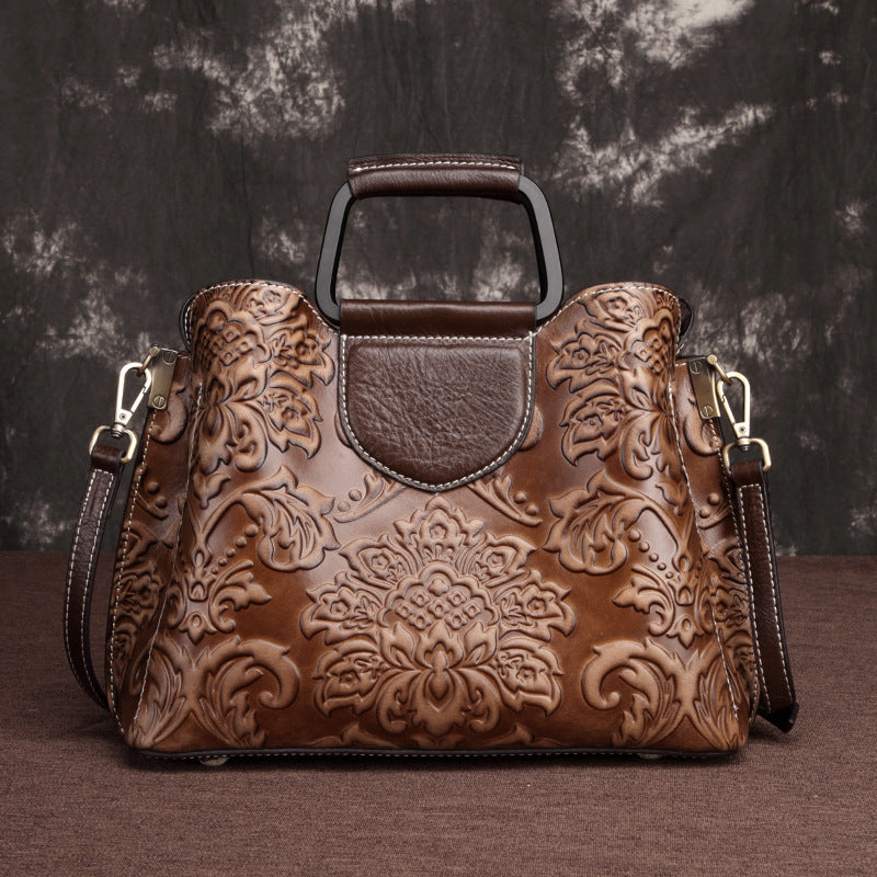 Edith™ | Cowhide Messenger Bag