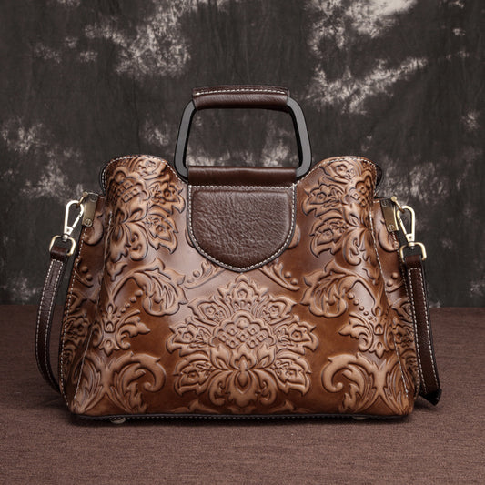 Edith™ | Cowhide Messenger Bag