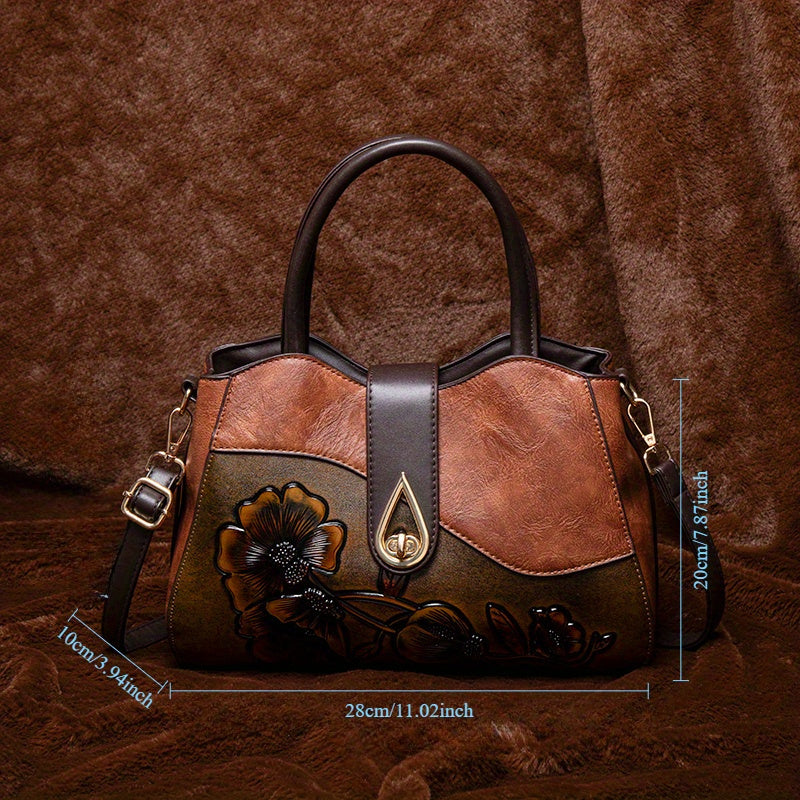 Rose™ | Embossed Messenger Bag