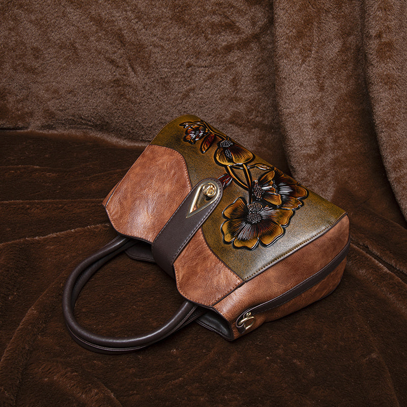 Rose™ | Embossed Messenger Bag