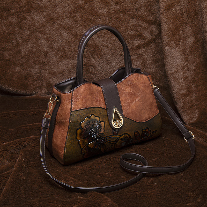 Rose™ | Embossed Messenger Bag