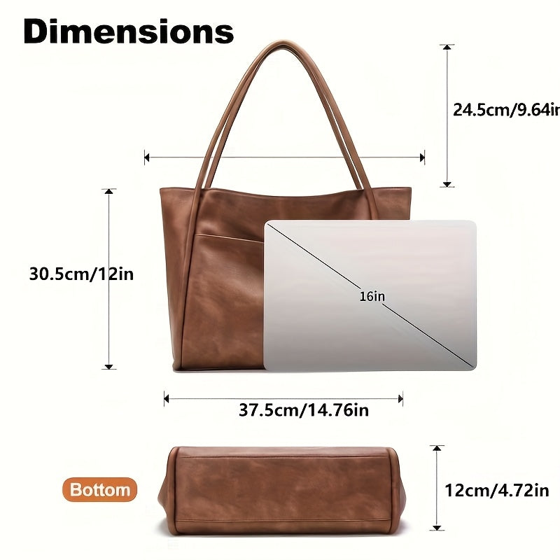 Victoria™ | Classic Leather Tote Bag