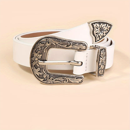 Katherine™ | Vintage Carved Buckle Belt