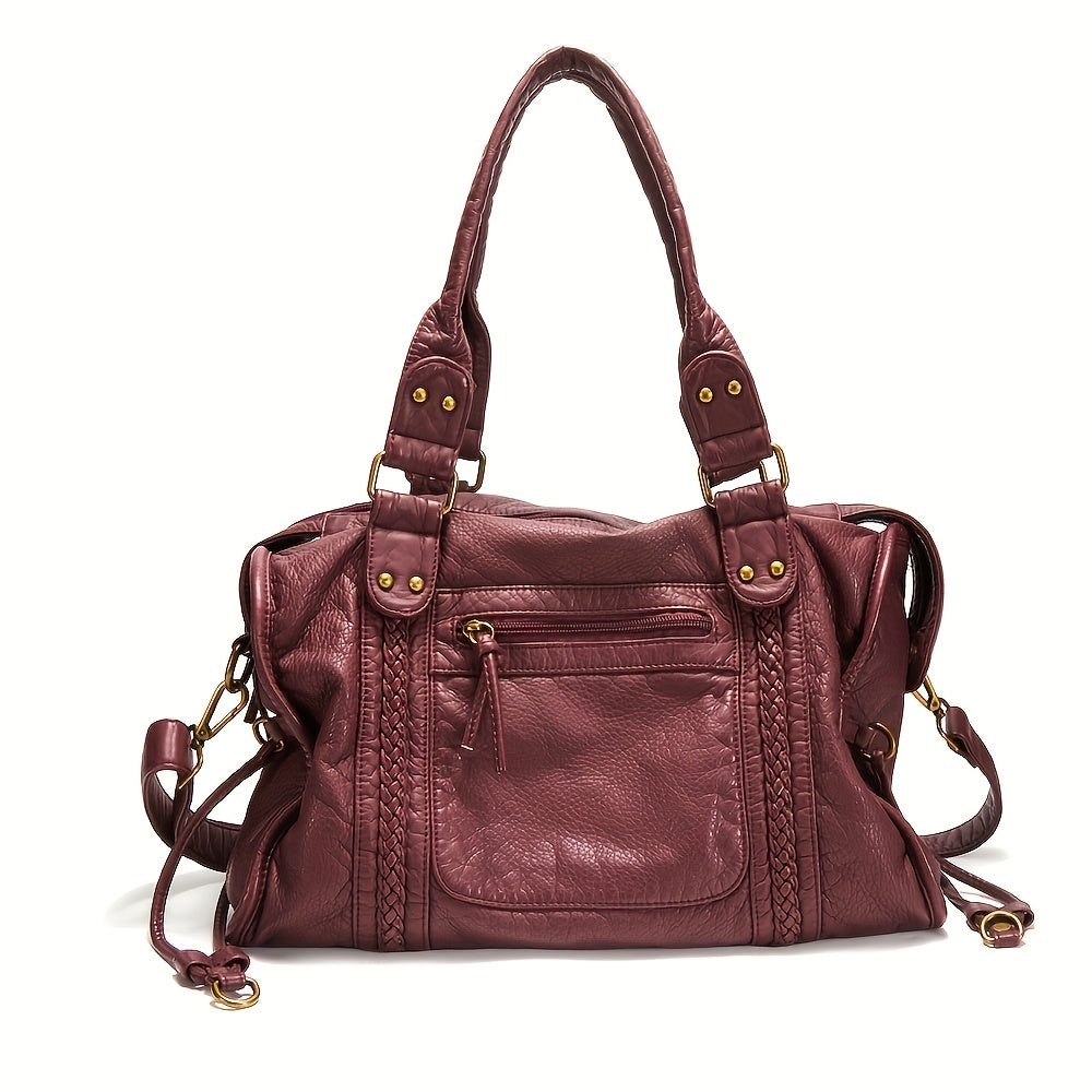 Violet™ | Vintage Leather Tote Bag