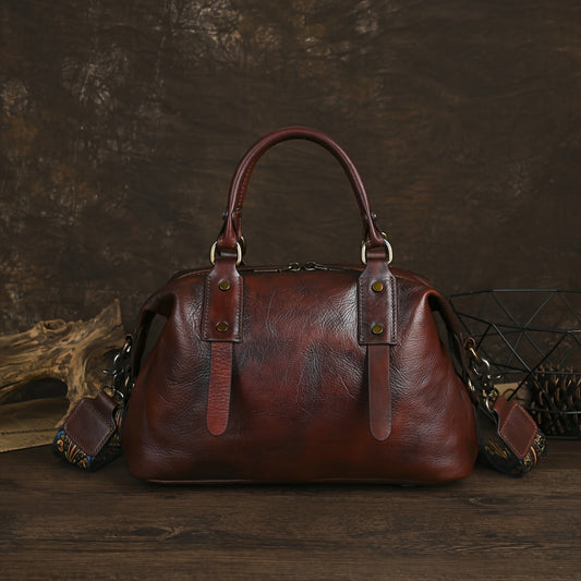 Vivian™ | Doctor-Style Leather Bag