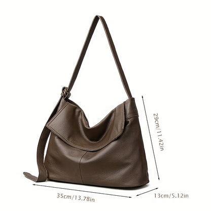 Evelyn™ | Spacious Leather Tote Bag