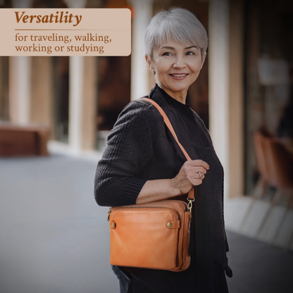 Kimberly™ | Classic Leather Crossbody