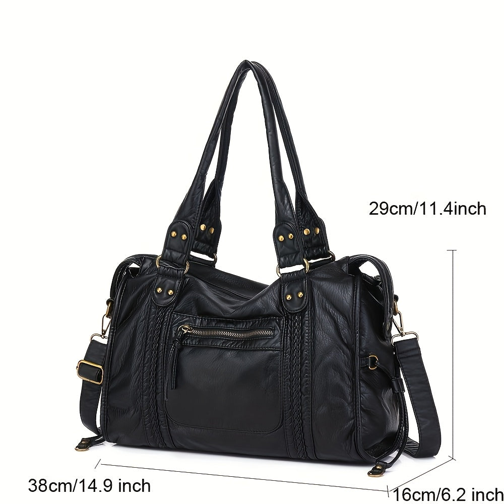 Violet™ | Vintage Leather Tote Bag