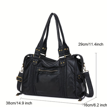 Violet™ | Vintage Leather Tote Bag