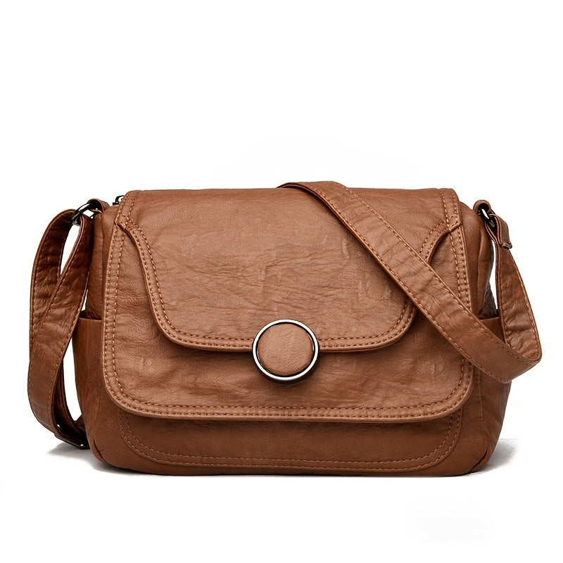 Emma™ | Retro Leather Crossbody Bag