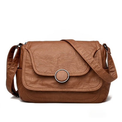 Emma™ | Retro Leather Crossbody Bag