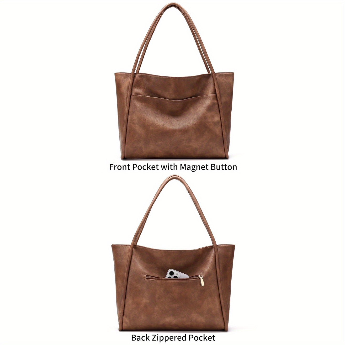 Victoria™ | Classic Leather Tote Bag
