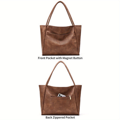 Victoria™ | Classic Leather Tote Bag