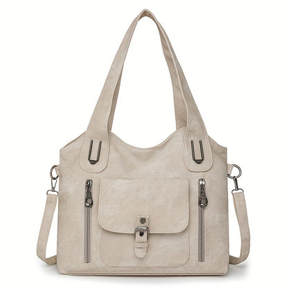 Pearl™ | Retro Leather Tote Bag