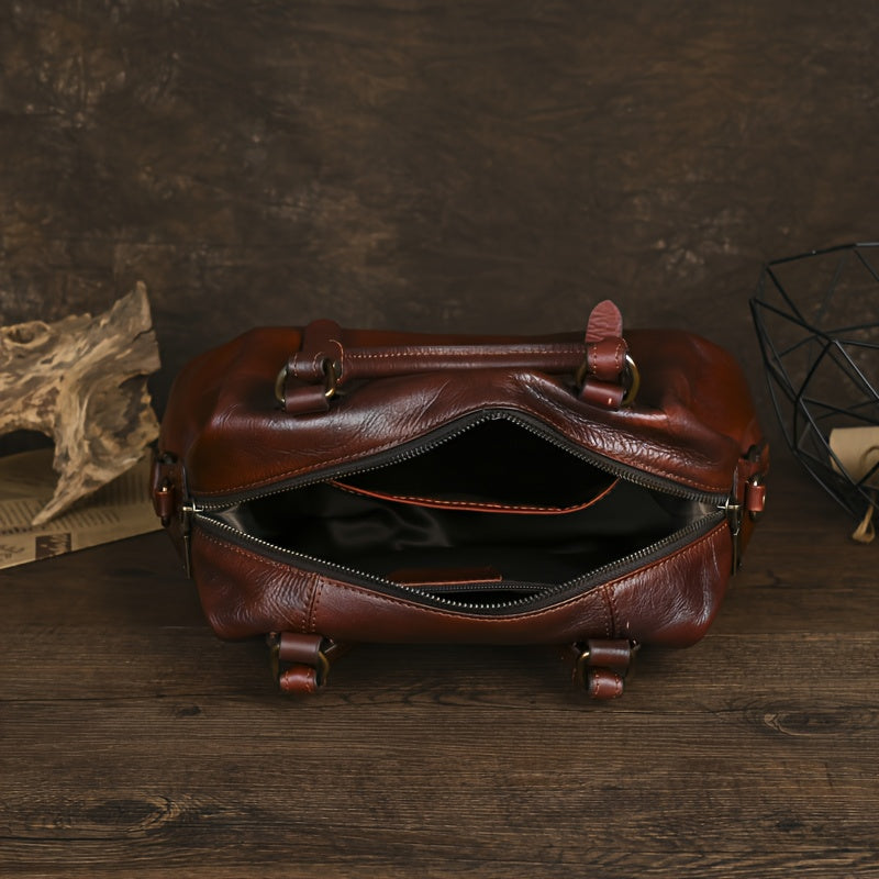 Vivian™ | Doctor-Style Leather Bag