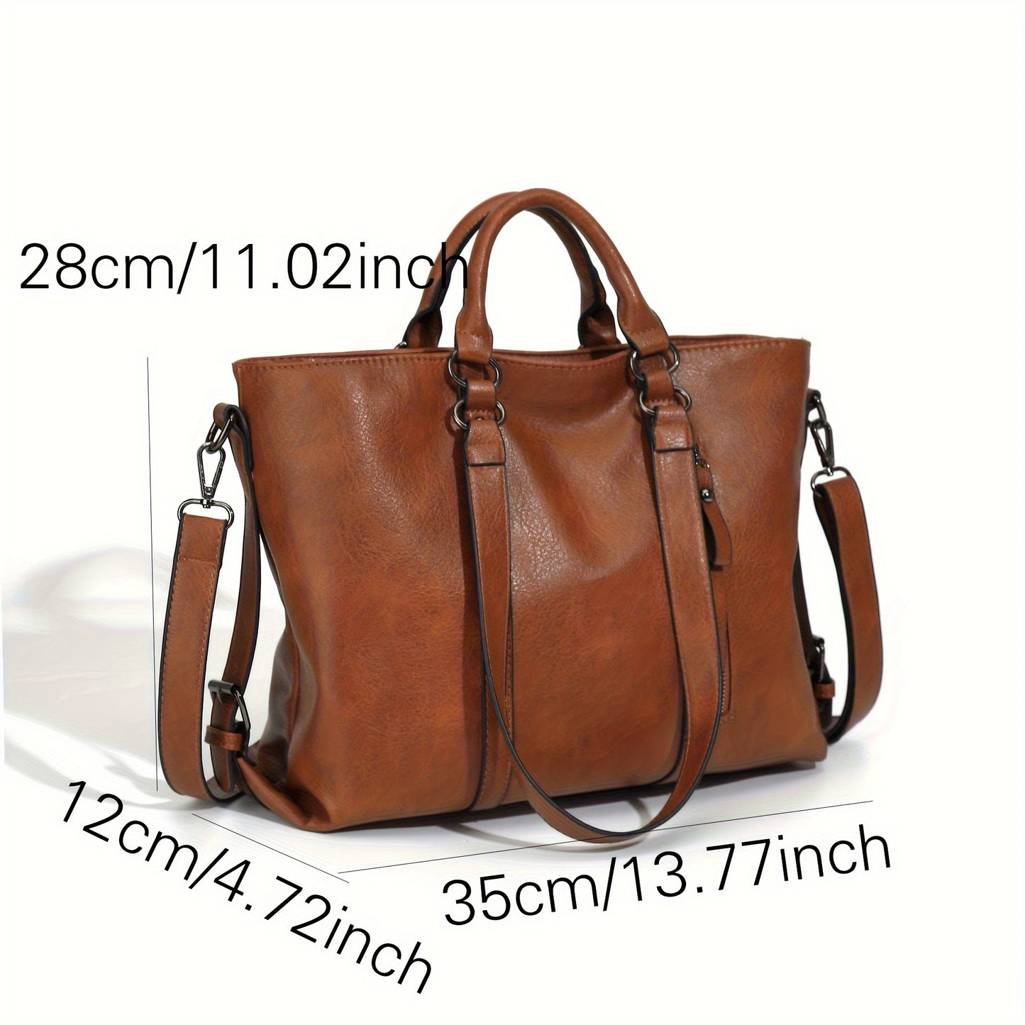 Catherine™ | Modern Leather Tote Bag