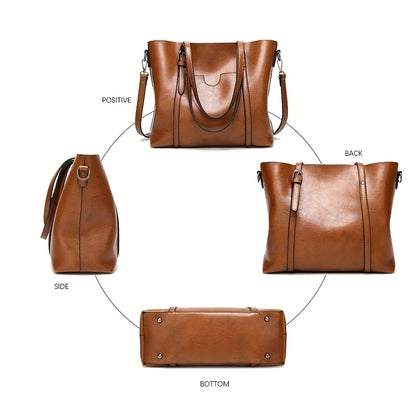 Ruby™ | Refined Leather Tote Bag