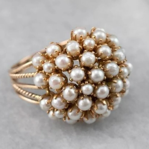 Bush™ | Inlaid Pearl Ring 0