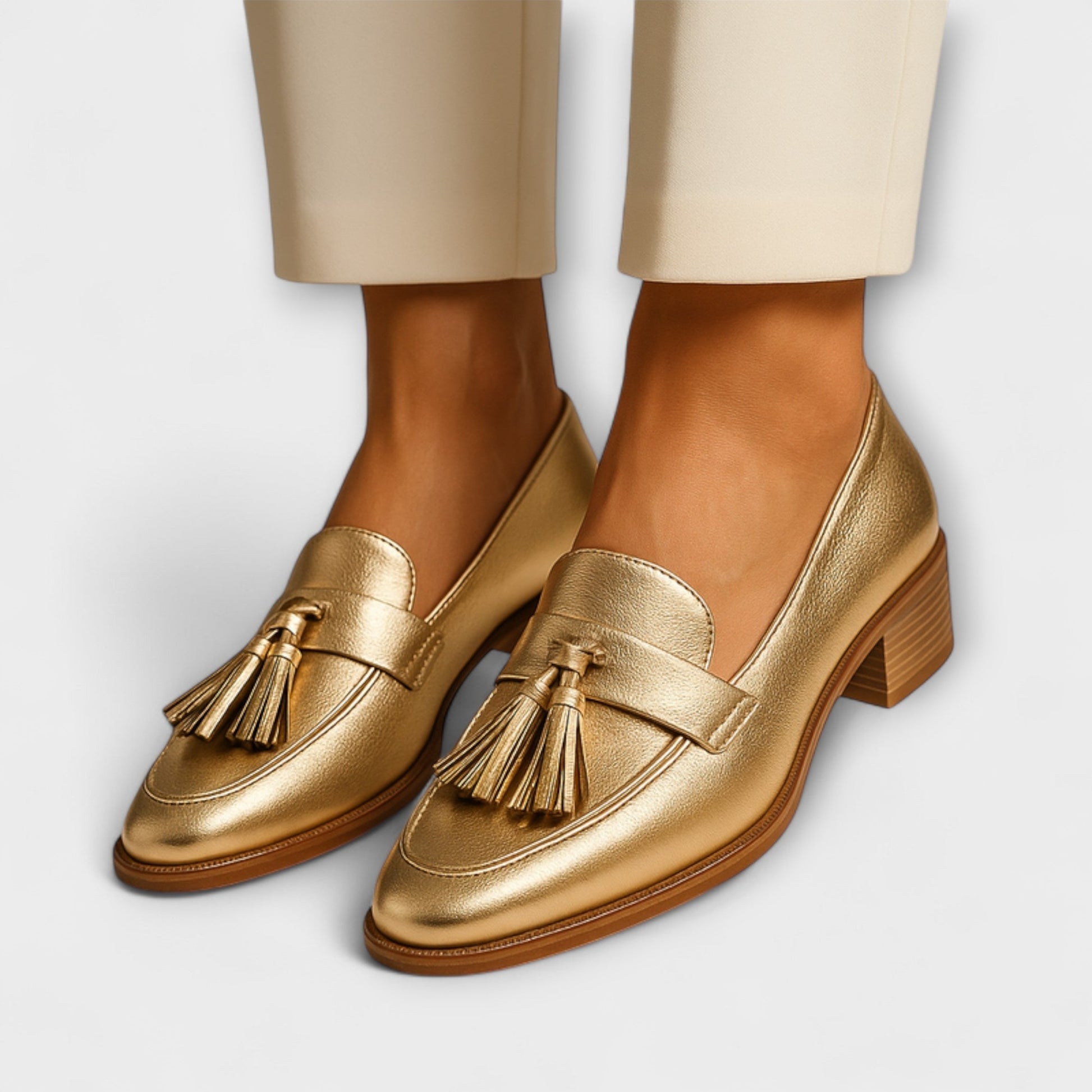 Celeste™ | Gold Moccasins 0