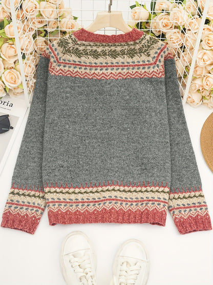 Justine™ | Geometric Pattern Cardigan 1