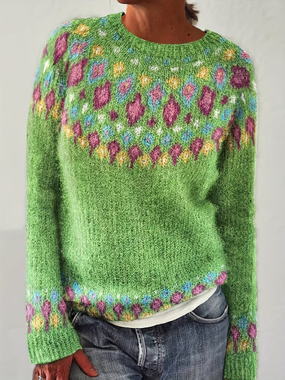 Justine™ | Geometric Pattern Sweater 0