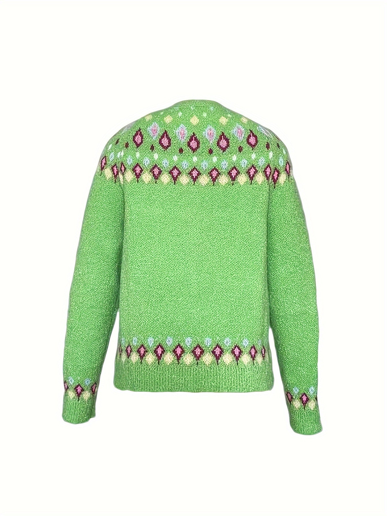 Justine™ | Geometric Pattern Sweater 1