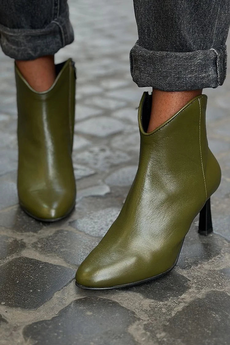 Lila™ | Classic Green Heels 1