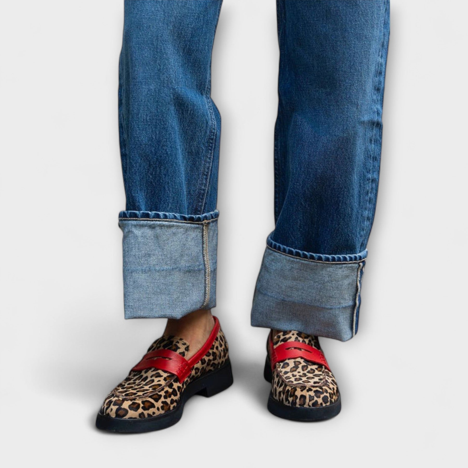 Liora™ | Leopard Print Round Toe Moccasin 0