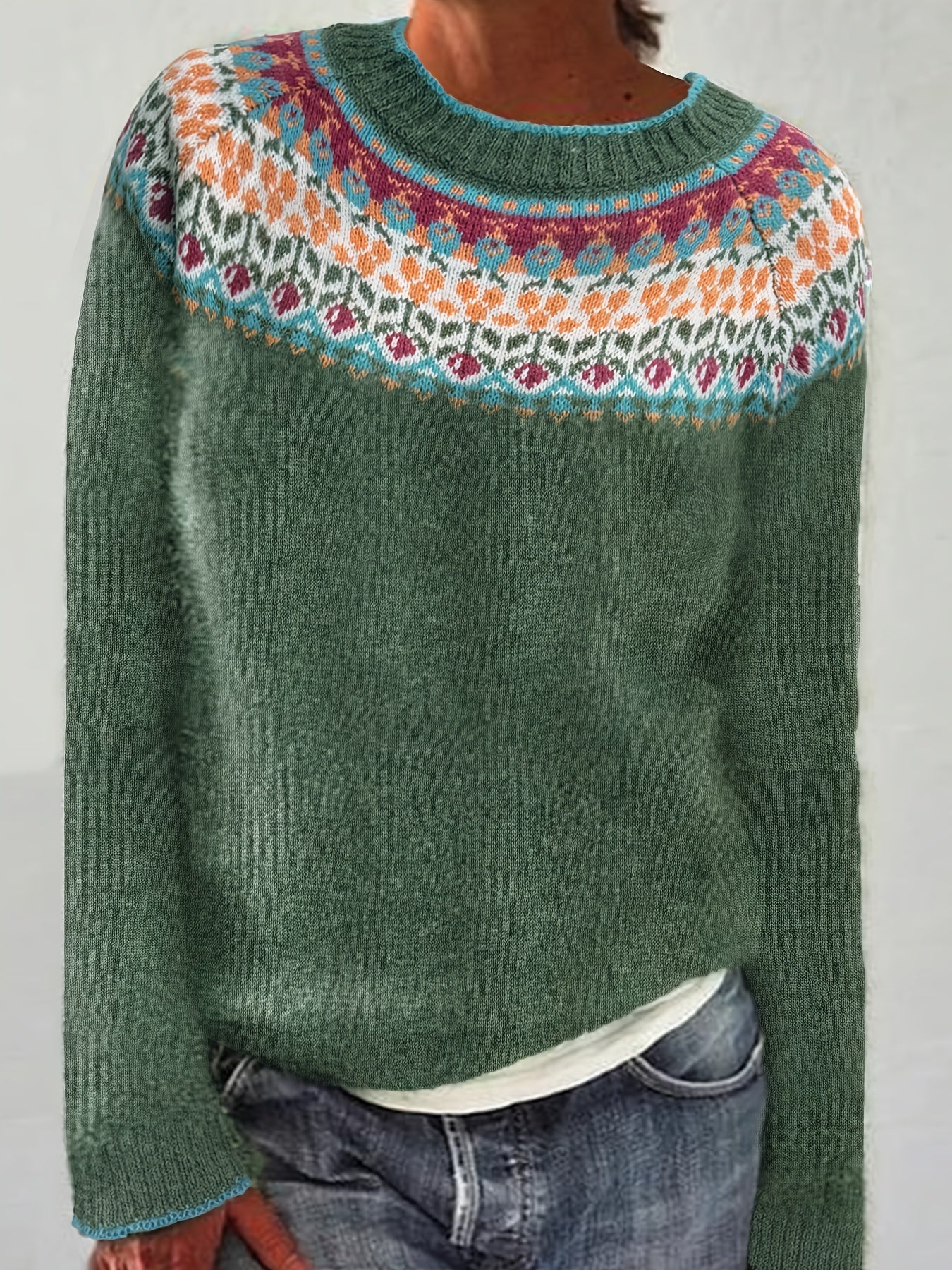 Margaux™ | Casual Patterned Sweater 0