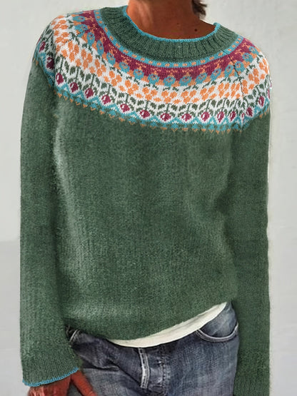 Margaux™ | Casual Patterned Sweater 0