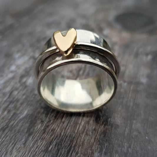 Mely™ | Silver Heart Ring 0