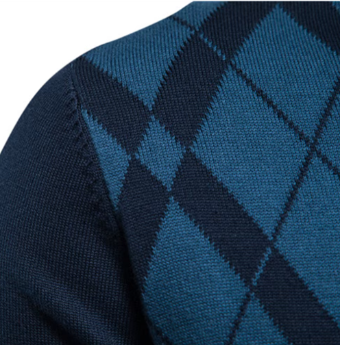 Nicolas™ | Subtle Checkered Sweater 2