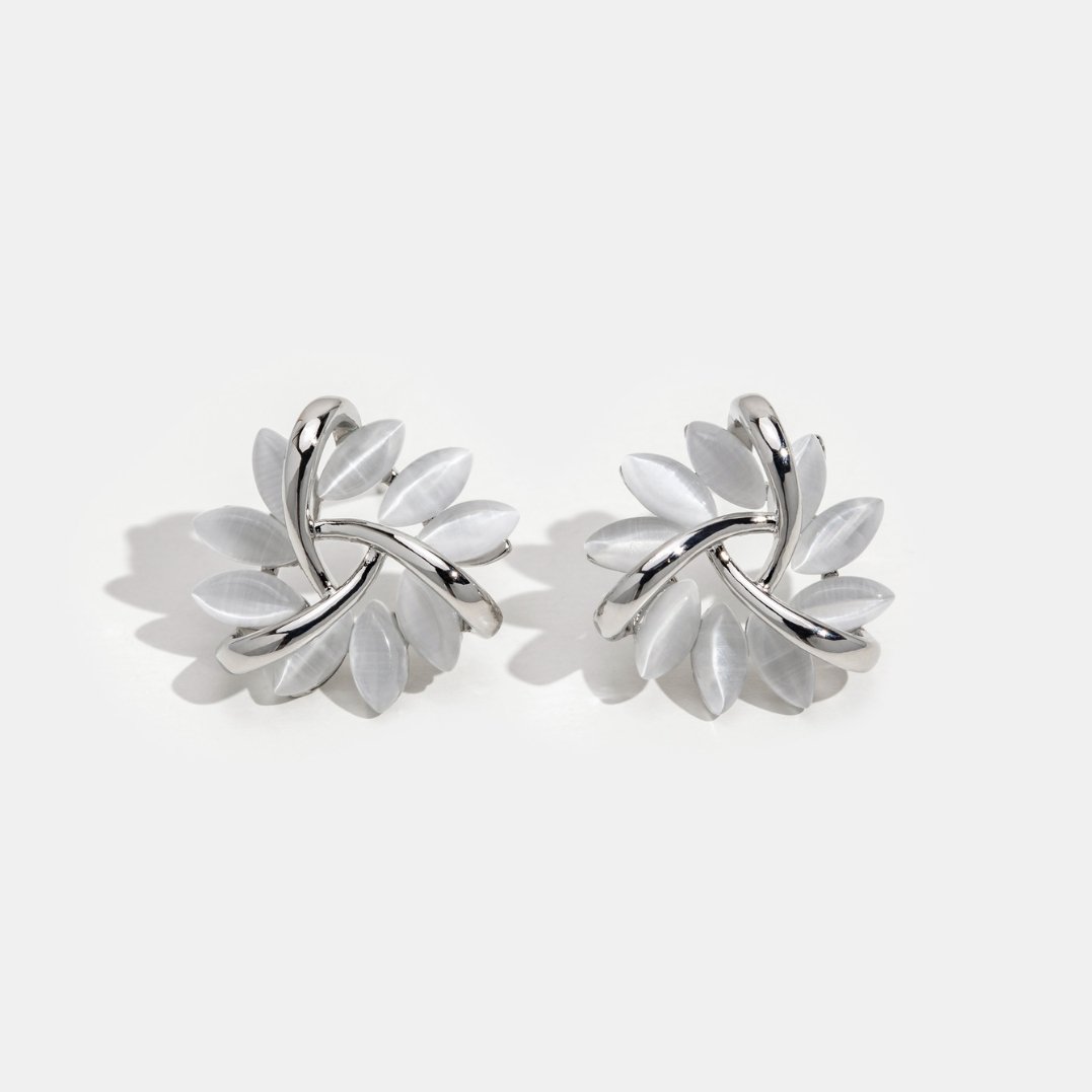 Ophélie™ | Discreet Silver Earrings 2