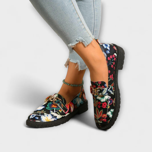 Orla™ | Floral Print Loafers 0