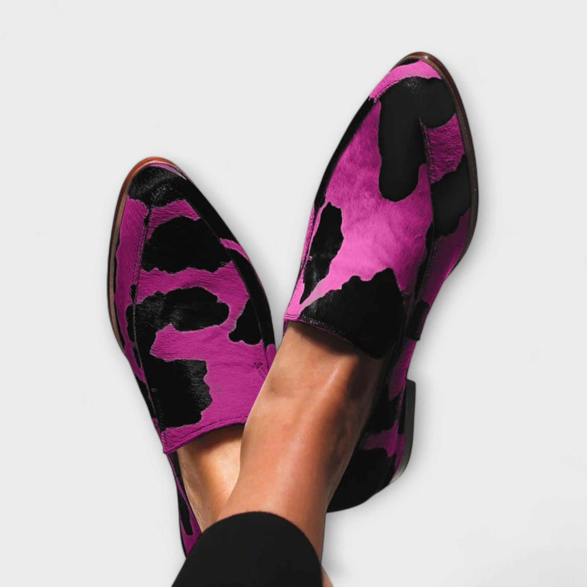 Paloma™ | Cow Print Moccasins 0