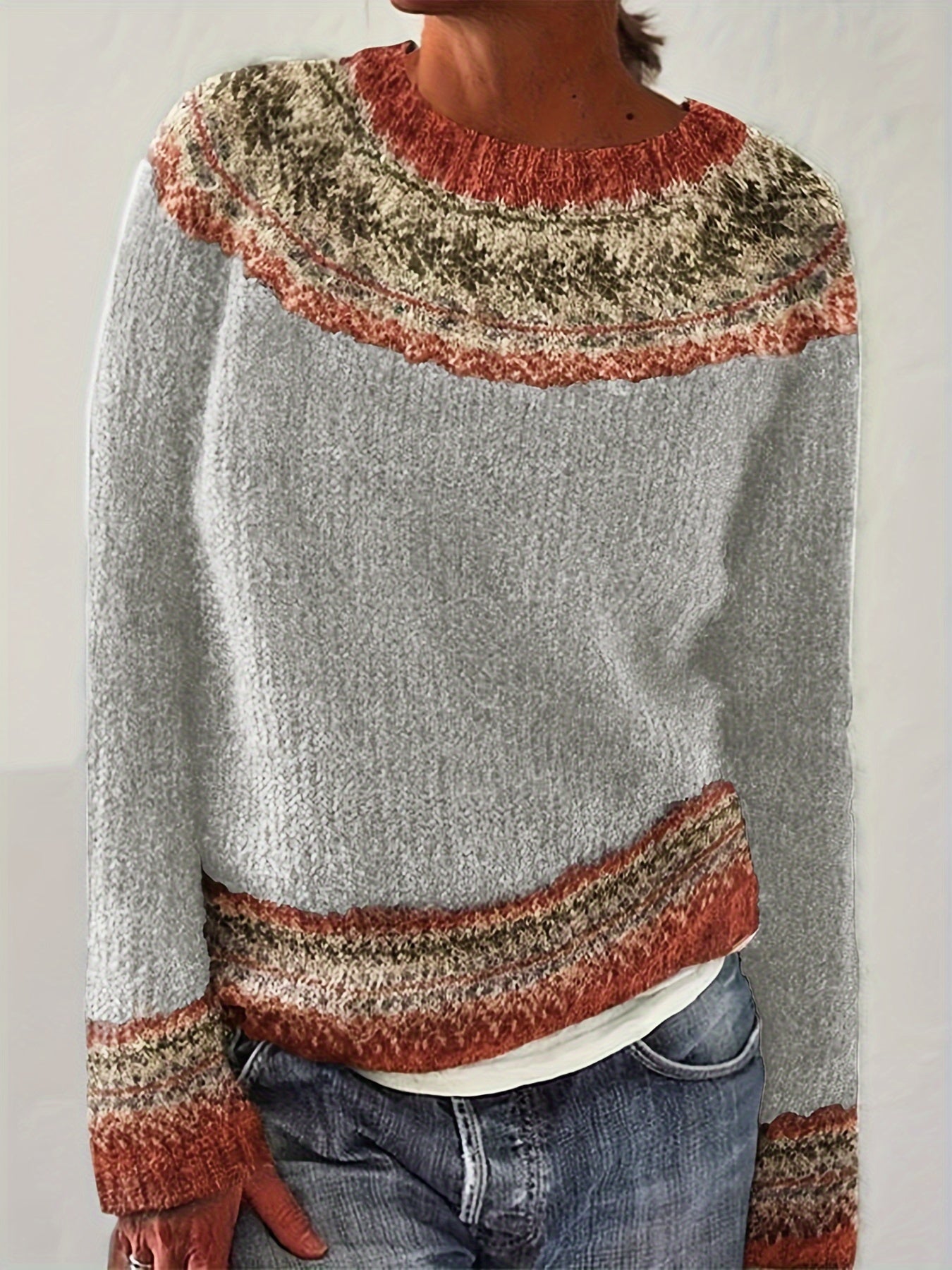 Rosalie™ | Scandinavian Round Neck Sweater 0