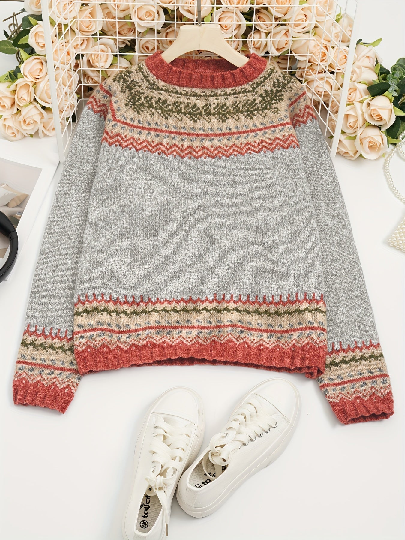 Rosalie™ | Scandinavian Round Neck Sweater 2