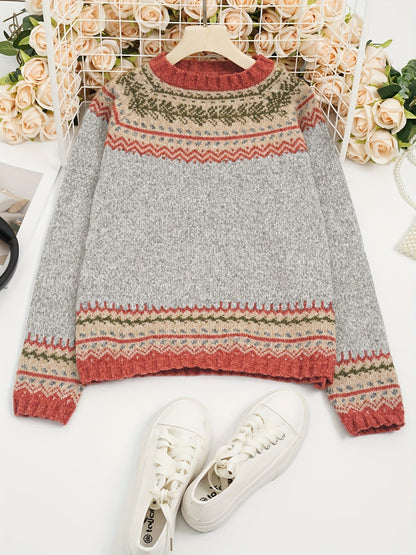 Rosalie™ | Scandinavian Round Neck Sweater 2