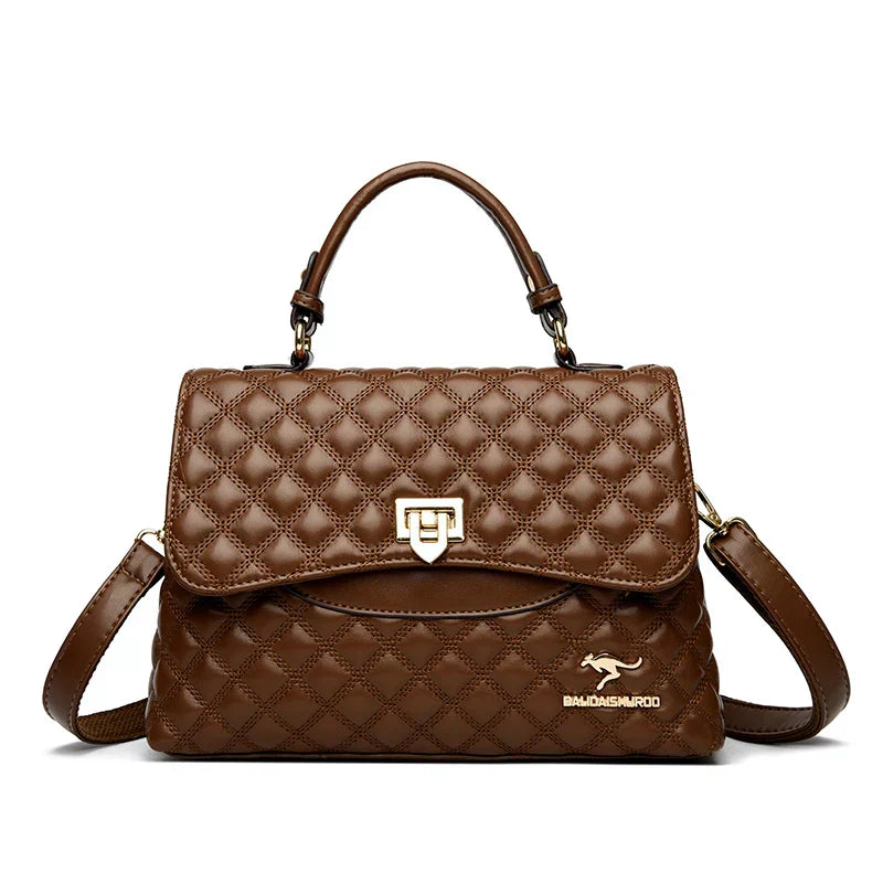 Eleanor™ | Quilted Leather Satchel