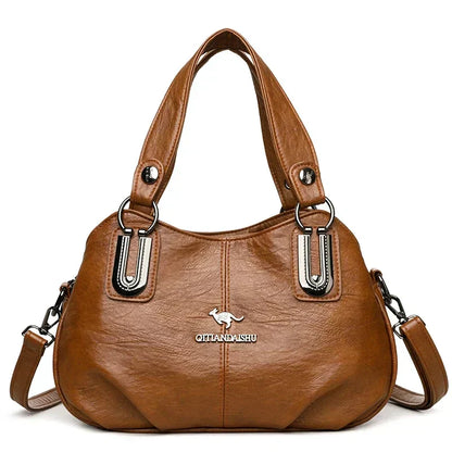 Beatrice™ | Classic Leather Hobo Bag
