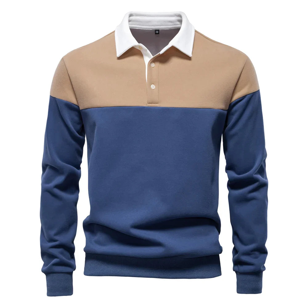 Sébastien™ | Two-Tone Contrast Polo Shirt 0