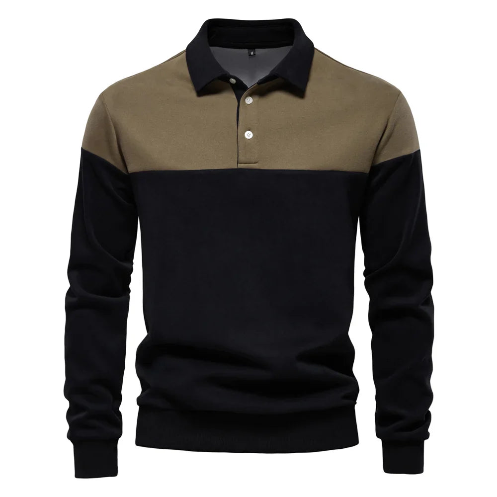 Sébastien™ | Two-Tone Contrast Polo Shirt 10