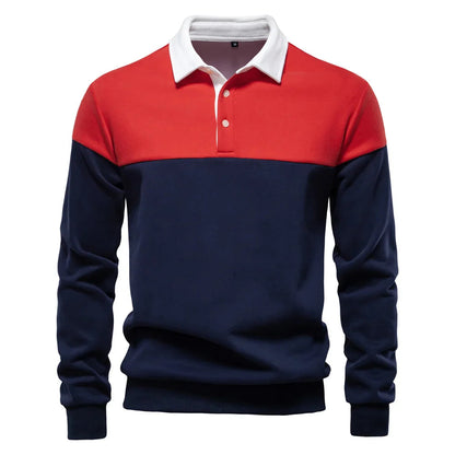 Sébastien™ | Two-Tone Contrast Polo Shirt 11
