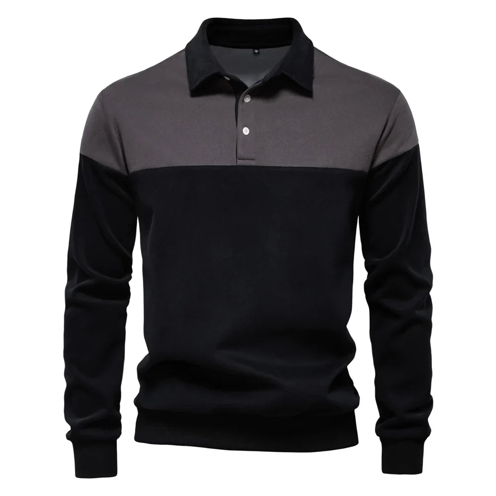 Sébastien™ | Two-Tone Contrast Polo Shirt 7