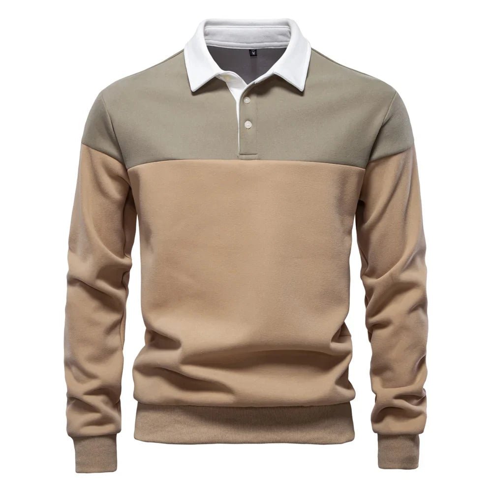 Sébastien™ | Two-Tone Contrast Polo Shirt 8