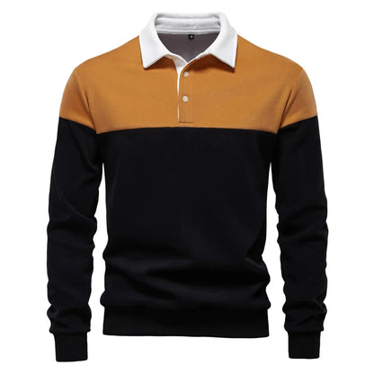 Sébastien™ | Two-Tone Contrast Polo Shirt 9